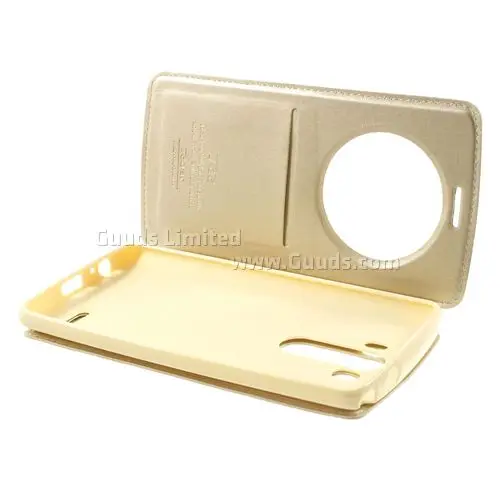 Roar Korea Noble Quick Circle Leather Flip Cover for LG G3 D850 D855 LS990 - Champagne