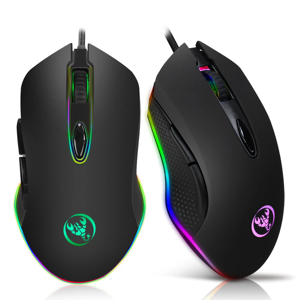 

4800DPI Durable USB Wired Gaming Mouse Gamer 6 programmable buttons high-speed Opitical Ergonomics Computer Mice For PC