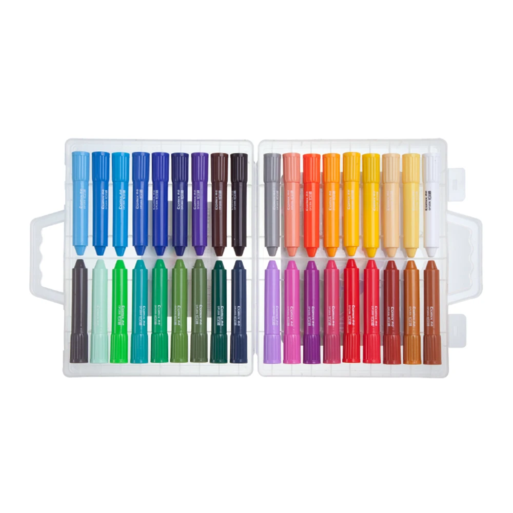 COMIX Crayons Oil Pastels Washable Crayons Oil Paint Sticks Stationery Set Children Drawing with