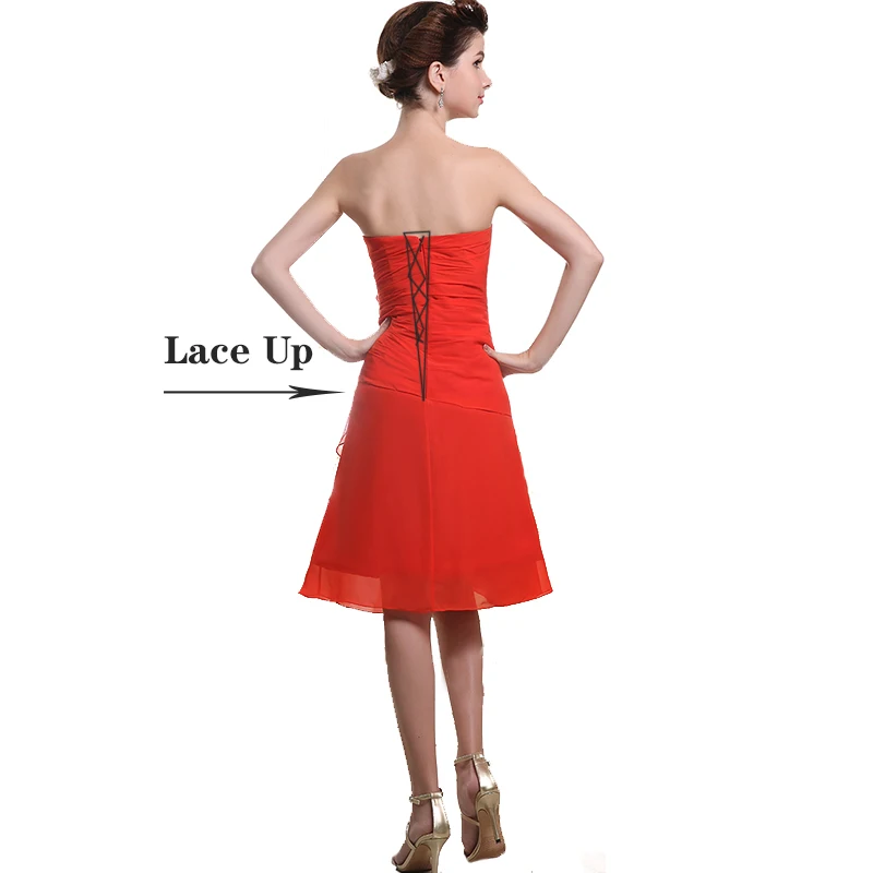 Elegant Mermaid Red Beaded Long Formal Evening Dress