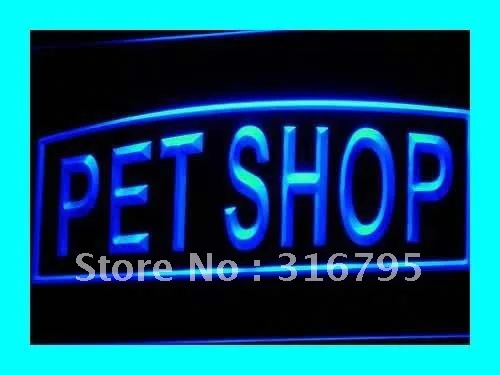 I451 Pet Shop поставки Уход за лошадьми собак светодиодный знак неонового света на/выключения 20+ Цвета 5 размеров