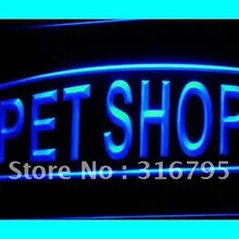 I451 Pet Shop поставки Уход за лошадьми собак светодиодный знак неонового света на/выключения 20+ Цвета 5 размеров