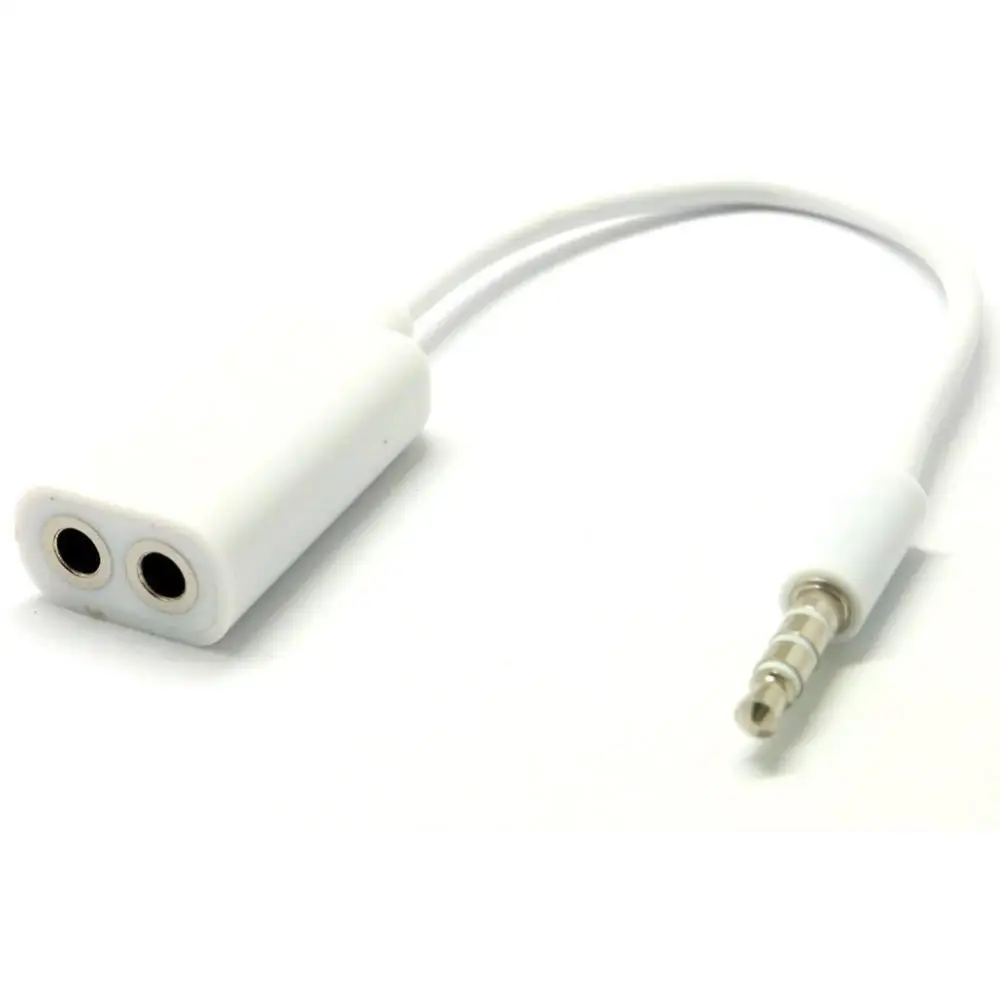 

3.5mm Male AUX Jack Splits Dual 3.5mm Female Headphone Audio Adapter Cable for Mp3 Earphone Headset Phones Drop Shipping
