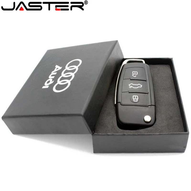 JASTER Usb флеш-накопитель реальная емкость Audi Автомобильный ключ 8 ГБ 16 ГБ 32 ГБ 64 ГБ флеш-накопитель Флешка карта памяти