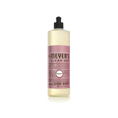 Mrs. Meyers 1210640 Liquid Dish Soap - Rosemary - 16 oz (1)