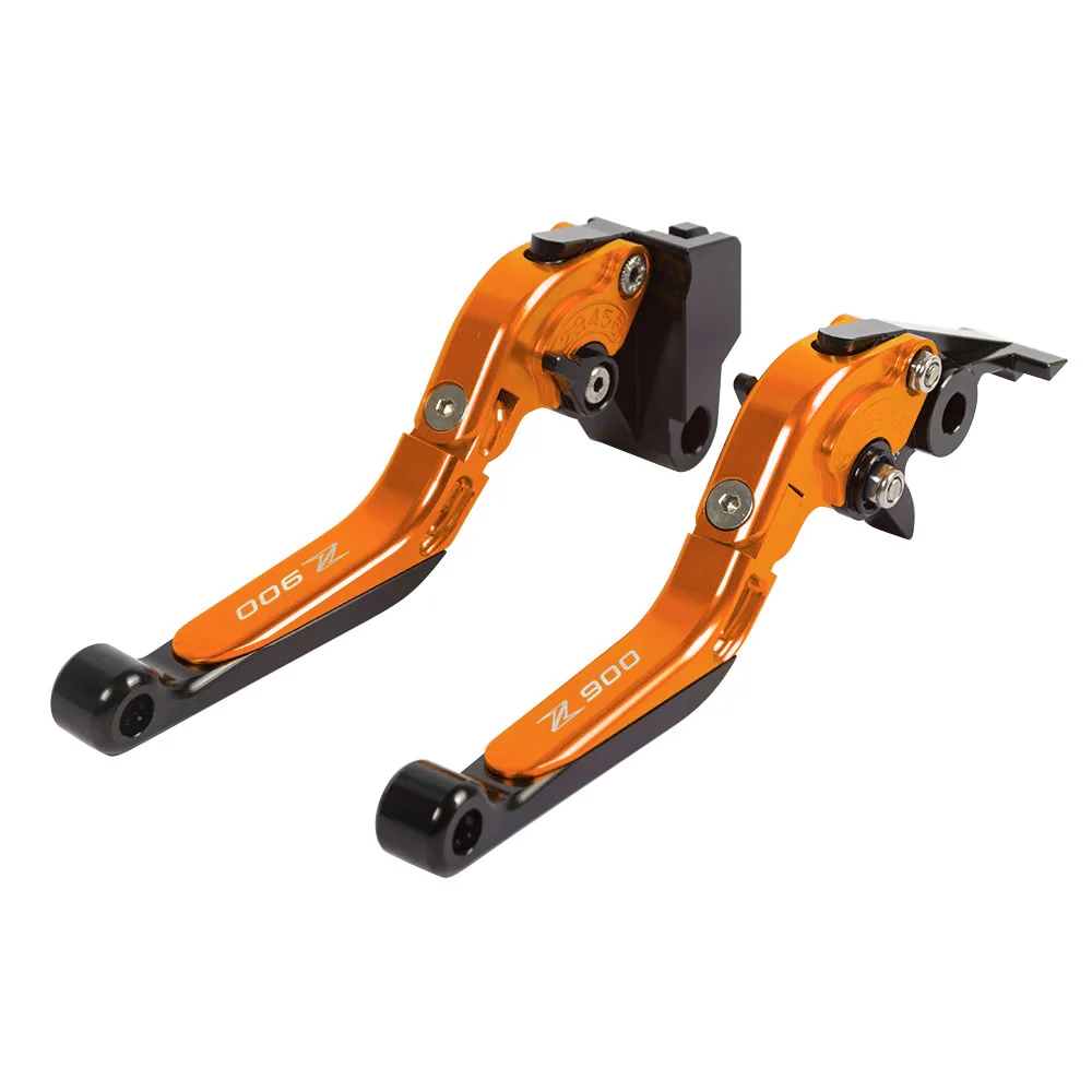 orange Новая мотоциклетная CNC рукоятка тормоза сцепления складные выдвижные рычаги тормоза сцепления для Kawasaki Z900- рычаг мотоцикла набор - Цвет: orange