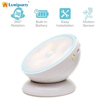 Lumiparty движения Сенсор свет в ночь Магнитная 360 градусов вращения ночника 5 светодиодных ИК движения Сенсор почти свет лампы для детей