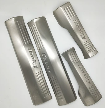 

inner door sill strip for chevrolet cruze 2009-13 built-in stainless steel Threshold strip welcome pedal Scuff plate car