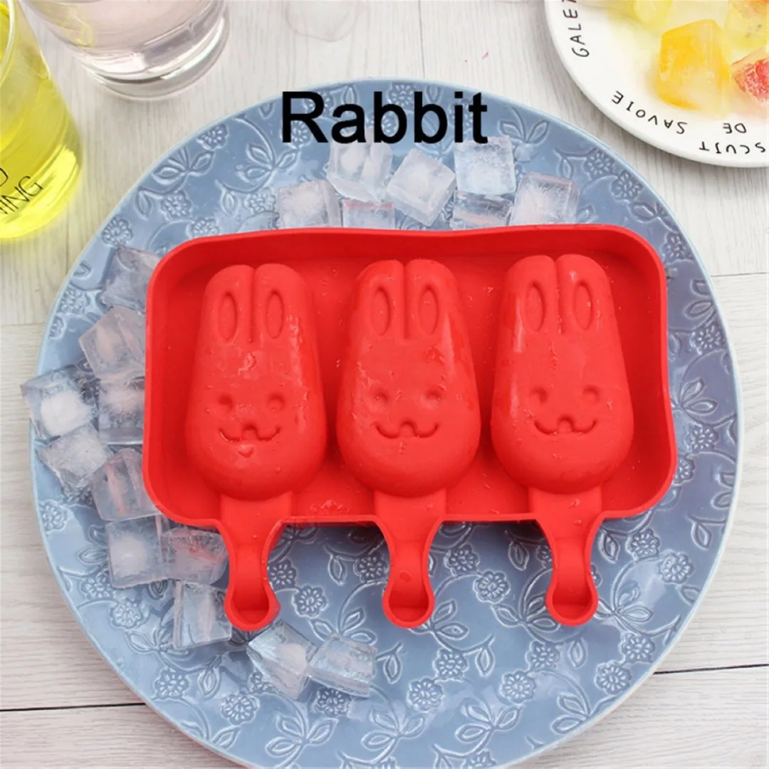 New Ice Cream Mould Frozen Pan Ice Pop Mold Tray  W/ 20Pcs Sticks & Silicone Cover