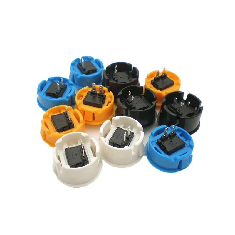 

20 Pcs arcade game machine parts pink orange white black green 30mm Arcade push Button