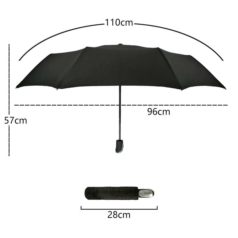 Brand Folding Umbrelă Automată Ploaie Femei Masculin Auto De Lux