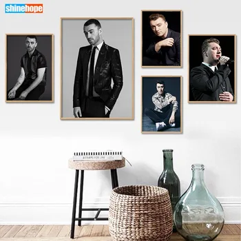 

Sam Smith Poster Custom Canvas Poster Art Home Decoration Cloth Fabric Wall Poster Print Silk Fabric 30X45cm,40X60cm