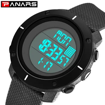 

Men's Watches LED Digital Watch Electronic Men Wrist Watches Black Alarm 50m Waterproof Sport Watches For Men Relogio Masculino