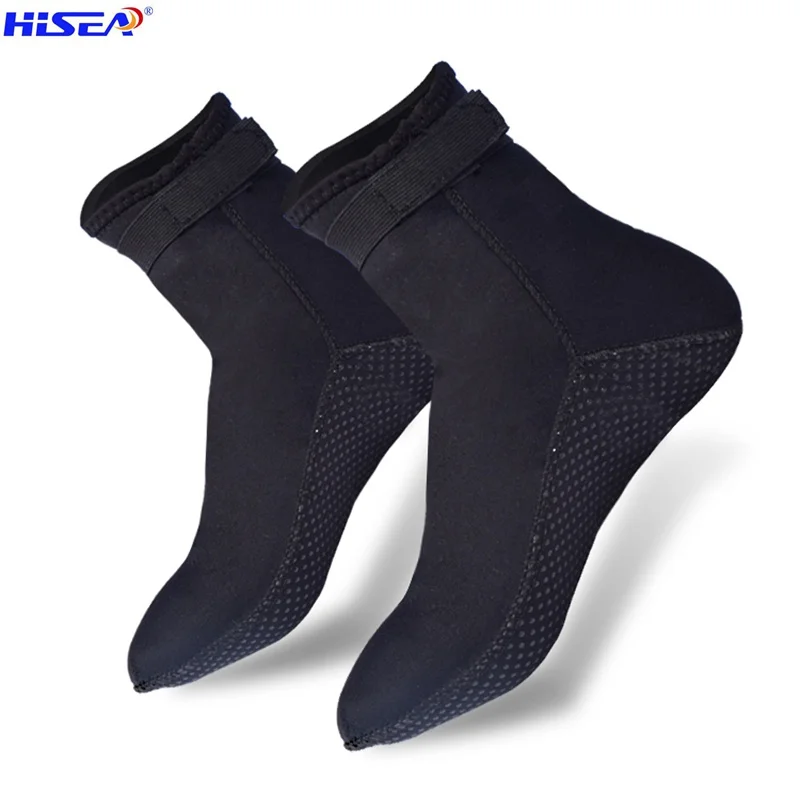 Hisea 3 мм Неопреновая зимняя одежда для плавания серфинга рыбалки подводного sox