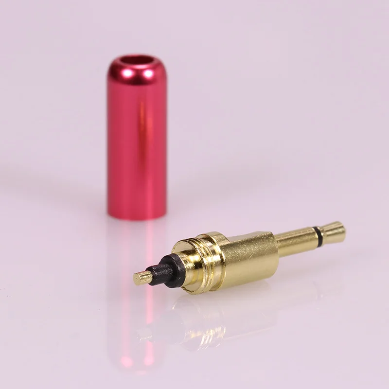 10pcs lot Copper Mini Jack 2 5mm 2 Poles Mono Male Plug Soldering Wire Connector Gold Plated Headphone Earphone Plug Connector