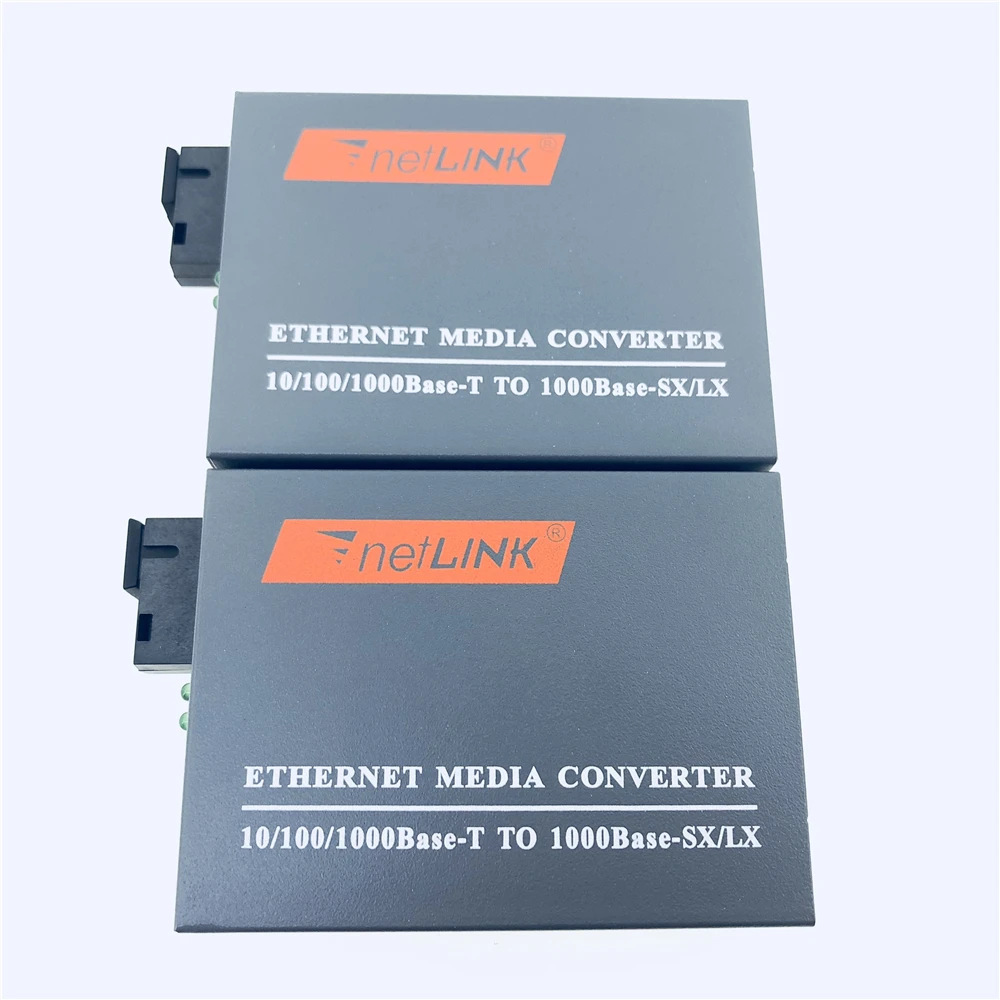 1 пара гигабитных оптоволоконных медиа конвертеров FTTH 10/100 Мбит/с одностумодовый