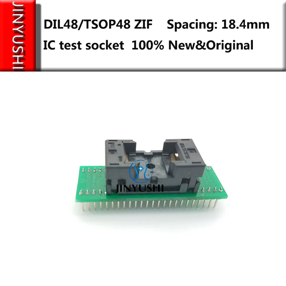 

Opentop DIL48/TSOP48 ZIF 18.4mm IC Burning seat Adapter testing seat Test Socket test bench in stock free shipping