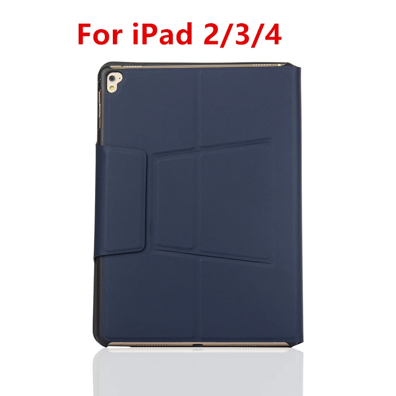 Для iPad Bluetooth PU кожаный чехол клавиатура Smart Cover для iPad Air 1 2 Pro 9,7 Pro 10,5 мини-клавиатура принципиально Shell - Цвет: Dark Blue 2 3 4