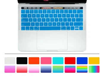 

For Apple New Macbook Pro 13.3 Inch A1706 and 15.4 Inch A1707 2017 Version With Touch Bar Silicone US Keyboard Cover Skin