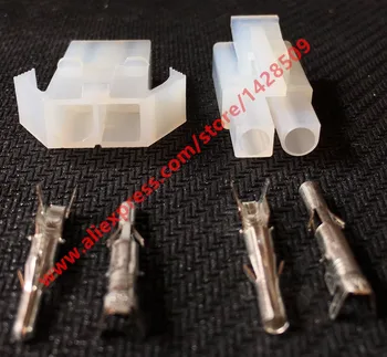 

10 Sets 2P 2 Way Pin Female And Male Big Tamiya Connector Set Kits Large Tamiya Set L6.2 6.2MM Socket Plug