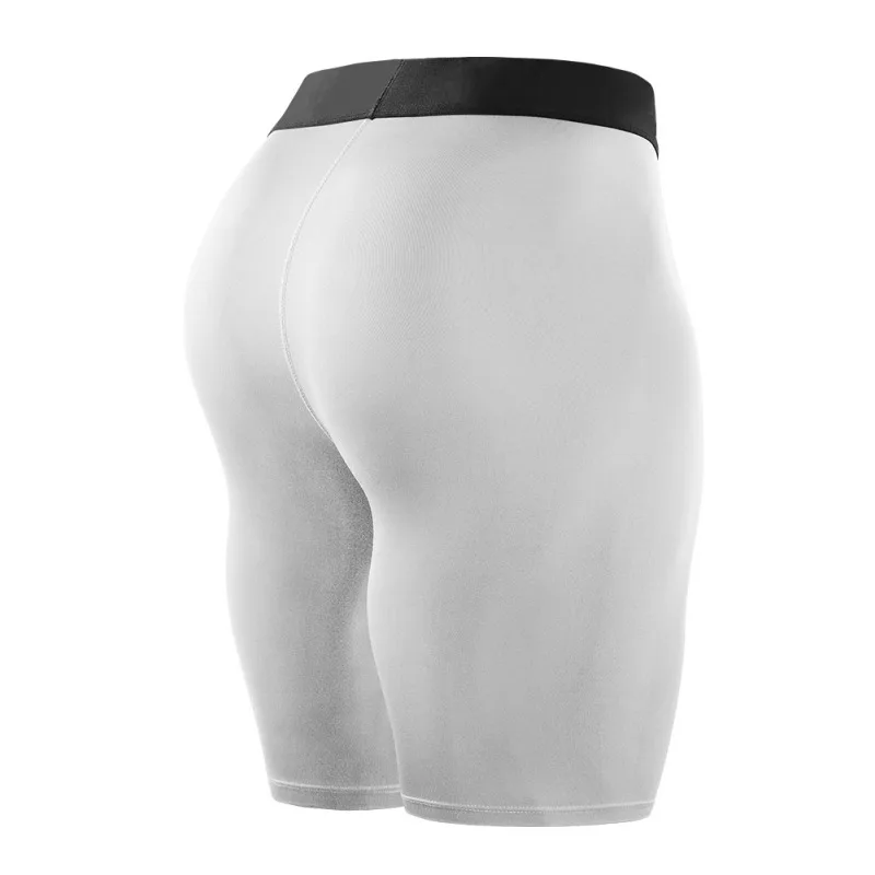 Мужские быстросохнущие дышащие эластичные с высокой талией для йоги с косыми карманами для бега тренировочные спортивные лосины облегающие тянущиеся для фитнеса шорты