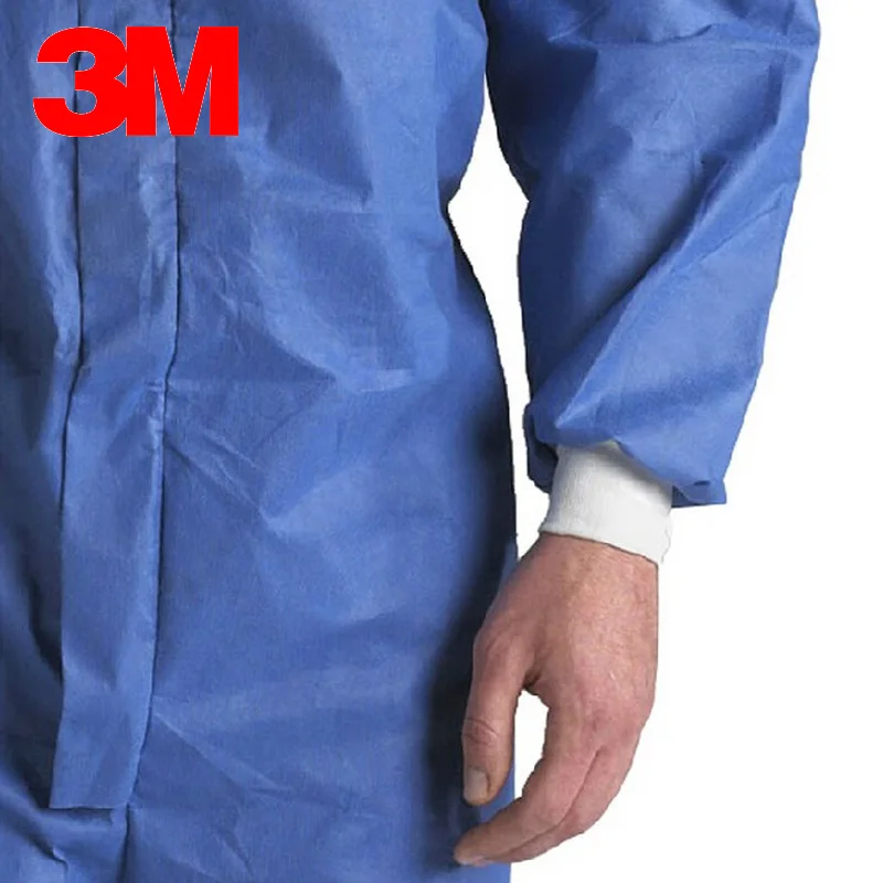 3 м 4532+ защитный костюм синий сиамские задняя дышащая защитная одежда анти-частицы пыли анти-жидкость опасности защитный костюм