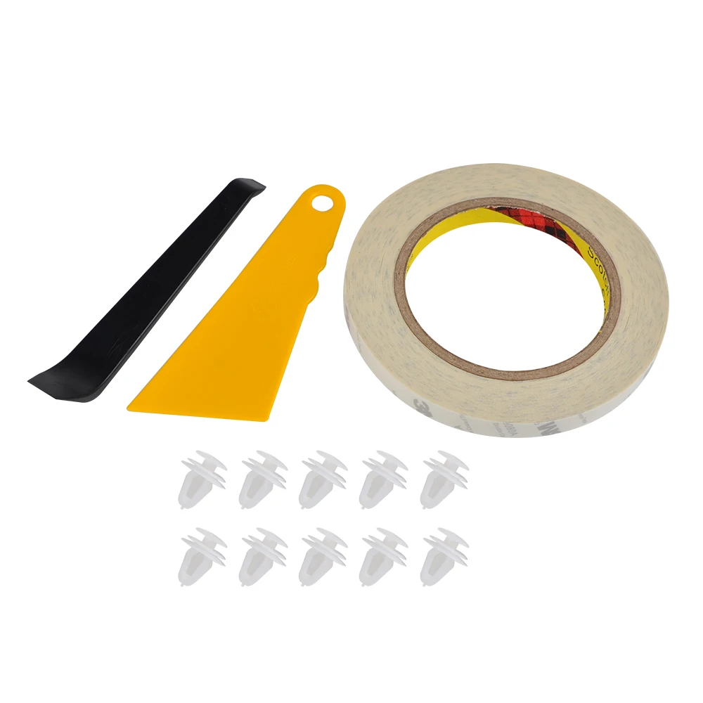 Car Front Door Panel Armrest Covers Adhesive Tape Small Shovel Kit For Honda CR-V 2007 2008 2009 2010 2011 Microfiber Leather