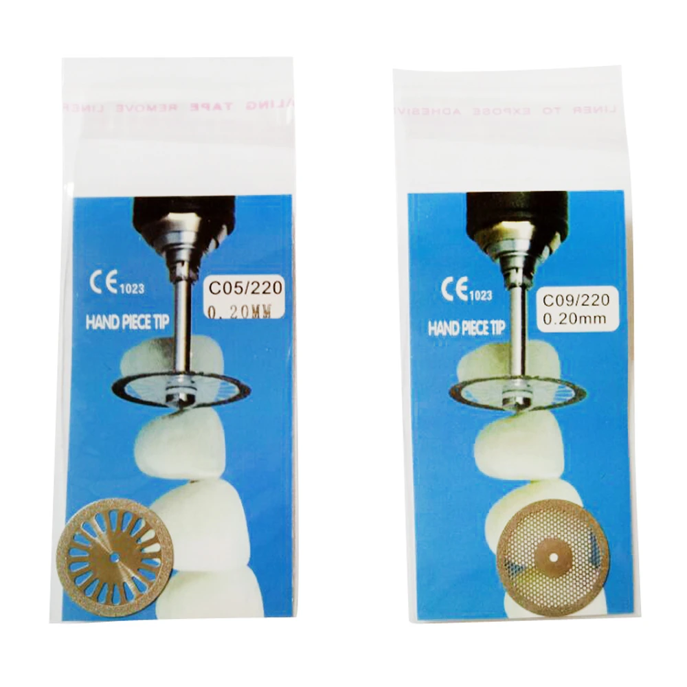 5pcs Dental Lab Diamond Disc For Dental Cutting Plaster 22mm X 0.20mm