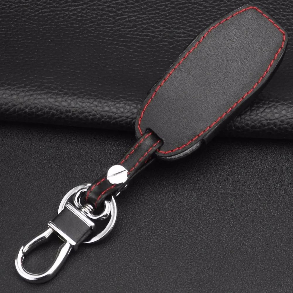3 Buttons Remote Car Key Case Cover Leather For Ford Mustang Taurus New Mondeo Smart Key Shell New Sharp Remote Control