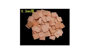 

Copper sheet 15 mm * 15 mm * 0.3 mm notebook/graphics thermal pad/heat sink / 0.6 grams of pure copper