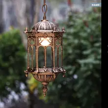 Открытый балкон водонепроницаемый садовые светильник Гостиная бронзовая люстра