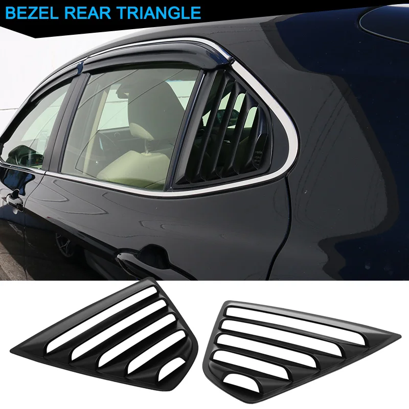 New 1 Pair Rear Side Louver Window Panel Cover Durable Decoration