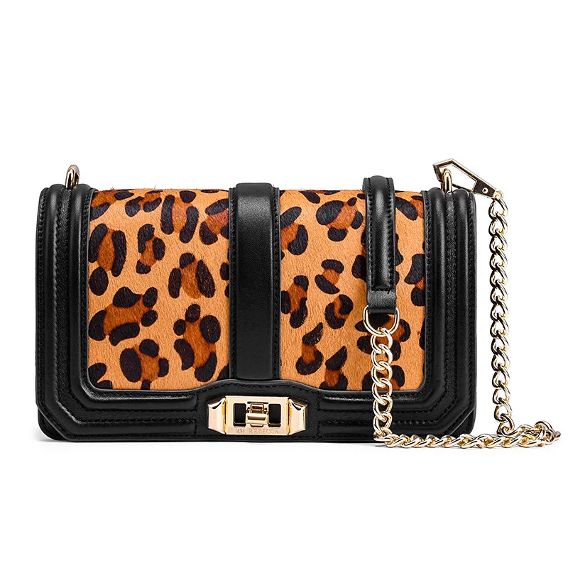

LOVELY Topest New Pattern Genuine Leather Woman Package Fashion Chain Package