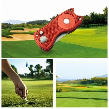 

Useful Foldable Golf Pitchfork Putting Green Fork Golf Training Aids Pitch Alloy Tool Stainless Steel Golf Divot Repair Tool
