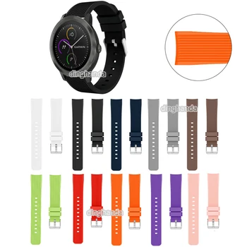 

New Soft Silicone Watch Band Strap for Garmin Vivoactive 3 Colorful Replacement Wrist band strap for garmin 20mm smart watch
