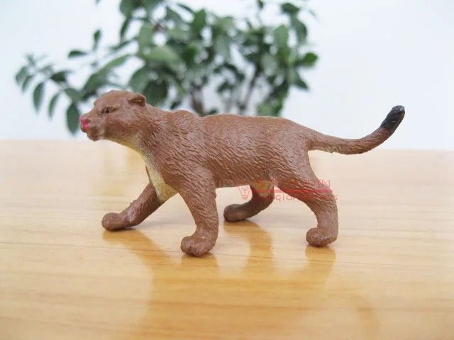 FREE SHIPPING Solid animal model toy brown leopard...