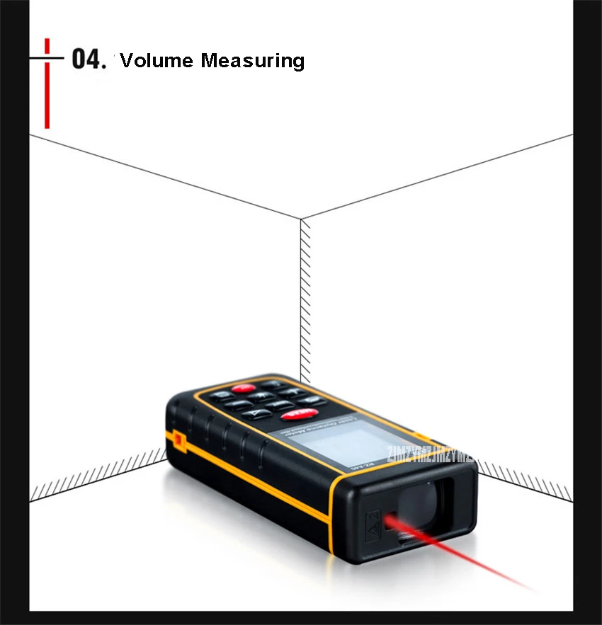 A40 40 м ЖК-дисплей Дисплей лазерный дальномер лазерный Площадь Объем Мера устройства правитель Тесты инструмент