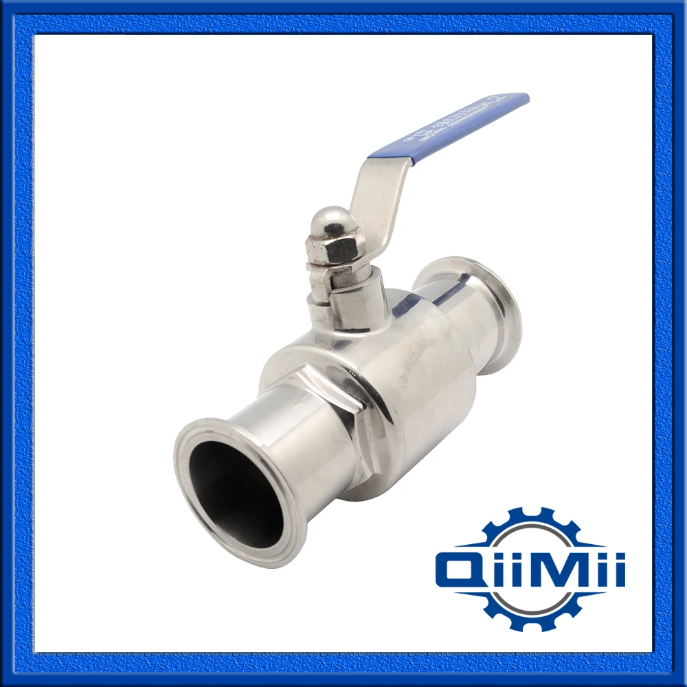 Sanitary Stainless Steel 3" SS304 PTFE quick install Ball Valve Clamp