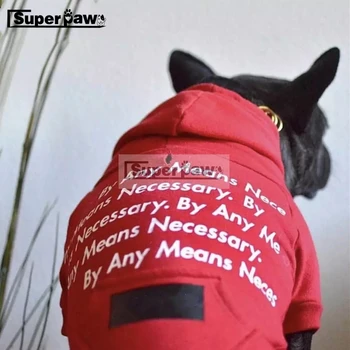 

New Dog Clothes Pet Puppy Soft Cotton Hoodie Coat Bulldog Schnauzer Chihuahua Jacket for Dogs Cats In Winter Keeping Warm AQC06