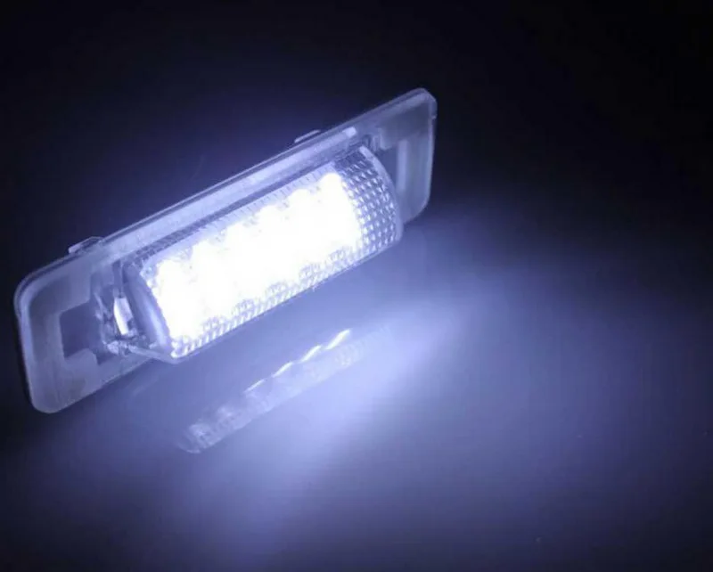 18 SMD 3528 SMD светодиодный для Mercedes Benz W210 4D седан W202 4D седан Facelif высокое Мощность Ошибок 2 шт. номерной знак света лампы