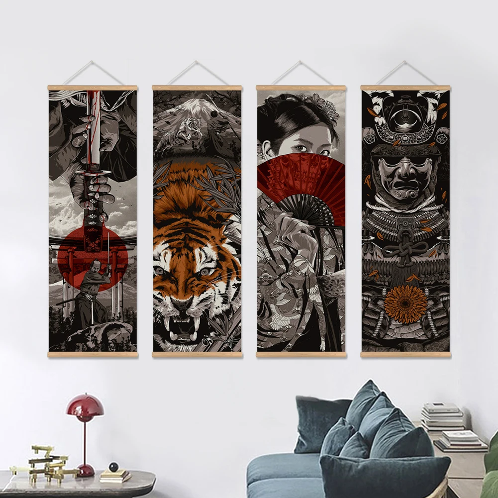 Ukiyoe японский HD холст постер настенные картины для гостиной украшение картина