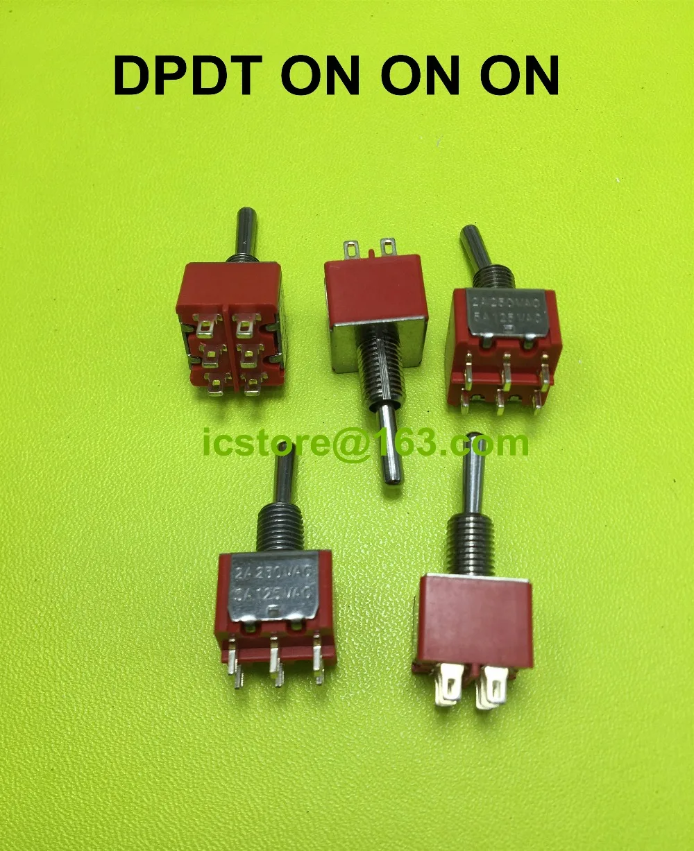 MINI DPDT Guitar ON ON ON Toggle Switch PKG12in Switches from Lights