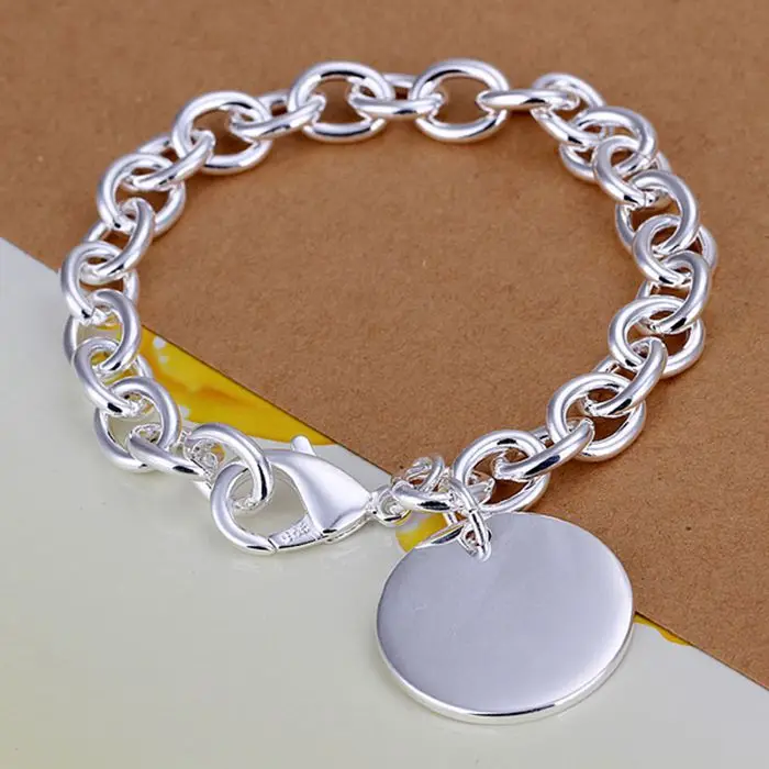 Humillar Electropositivo frutas Pulsera de plata chapada en plata 925, brazalete redondo grueso, DKDRNAIA  LGOKGIIY, venta al por mayor, envío gratis|jewelry bee|bracelet  slavejewelry silver bracelets - AliExpress