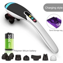 Electric Massager Dolphin Socks Shoulder Neck Massager Multi-function Rechargeable Back Massager 6 types Massage head D50 Electric Massager Dolphin Socks Shoulder Neck Massager Multi-function Rechargeable Back Massager 6 types Massage head D50
