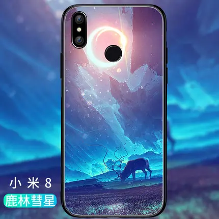 Для Xiaomi mi8 explorer чехол mi8se Чехол 9H анти-Взрывающийся закаленное стекло задняя