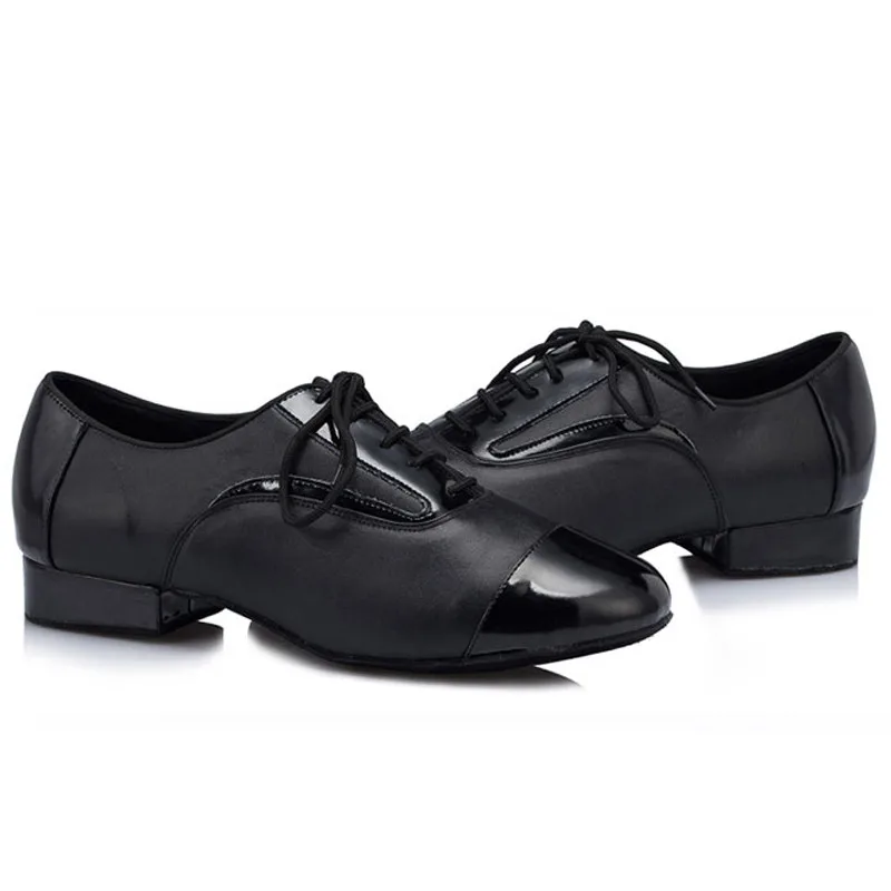 Мужские современные бальные туфли из натуральной кожи для латиноамериканских