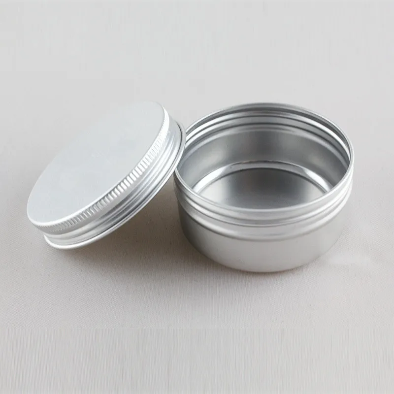 500 шт. алюминиевые банки для век 80 г с крышками|pot jar|cosmetic containeraluminium jar |