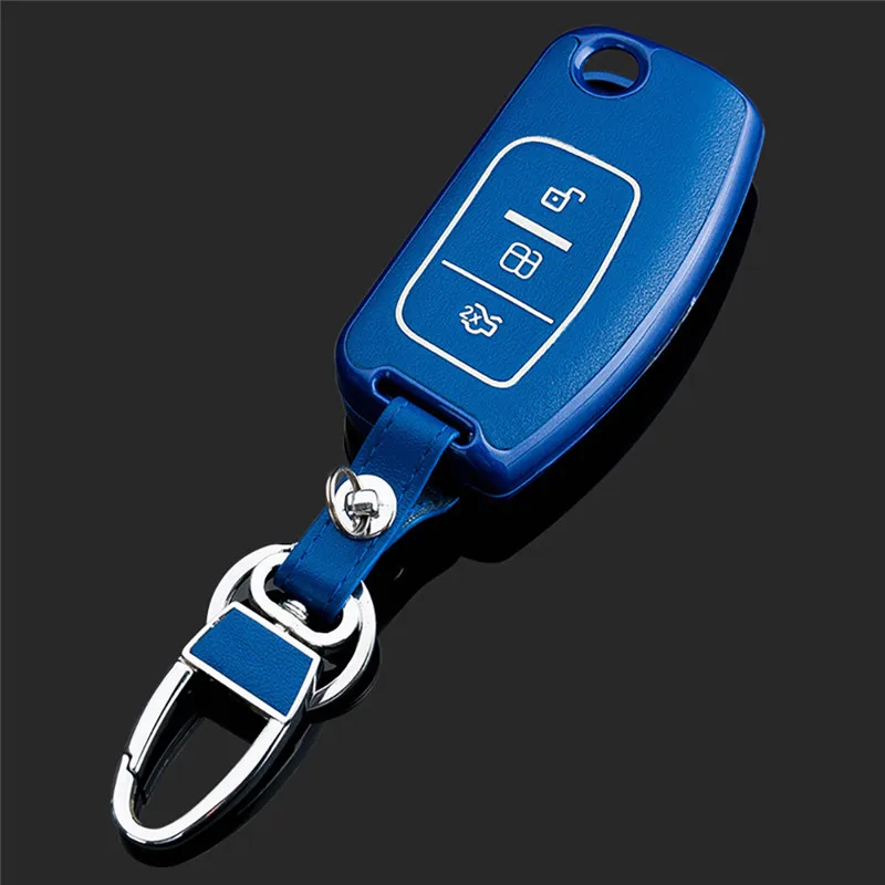 Кожаный чехол Peacekey для автомобильного ключа для Ford Mondeo Focus Fiesta C Max S Max Galaxy кожаный смарт-чехол для дистанционного ключа автомобиля