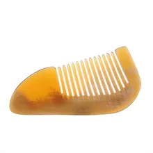 Natural horn comb cute massage hair brush beauty salon straight curly hair brushes beard combs styling tools new arrival 2017