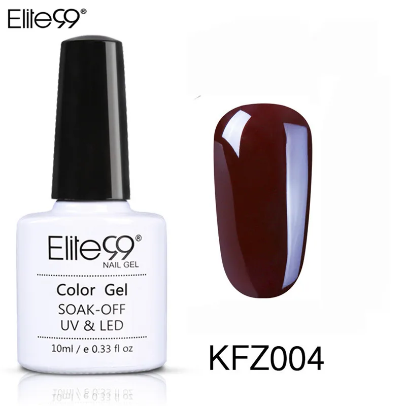 Elite99 10 мл Soak Off дизайн ногтей маникюрный гель для ногтей лак Эмаль Гель лак УФ-гель для ногтей кофе коричневый лак